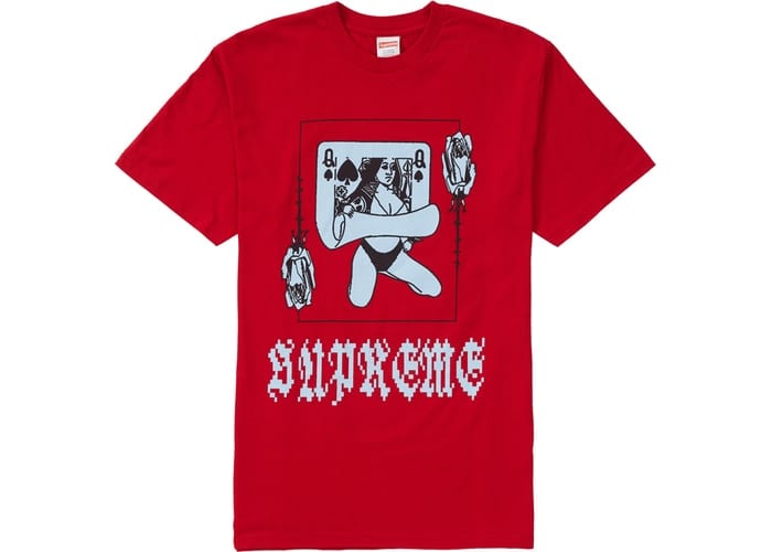 SUPREME QUEEN TEE RED