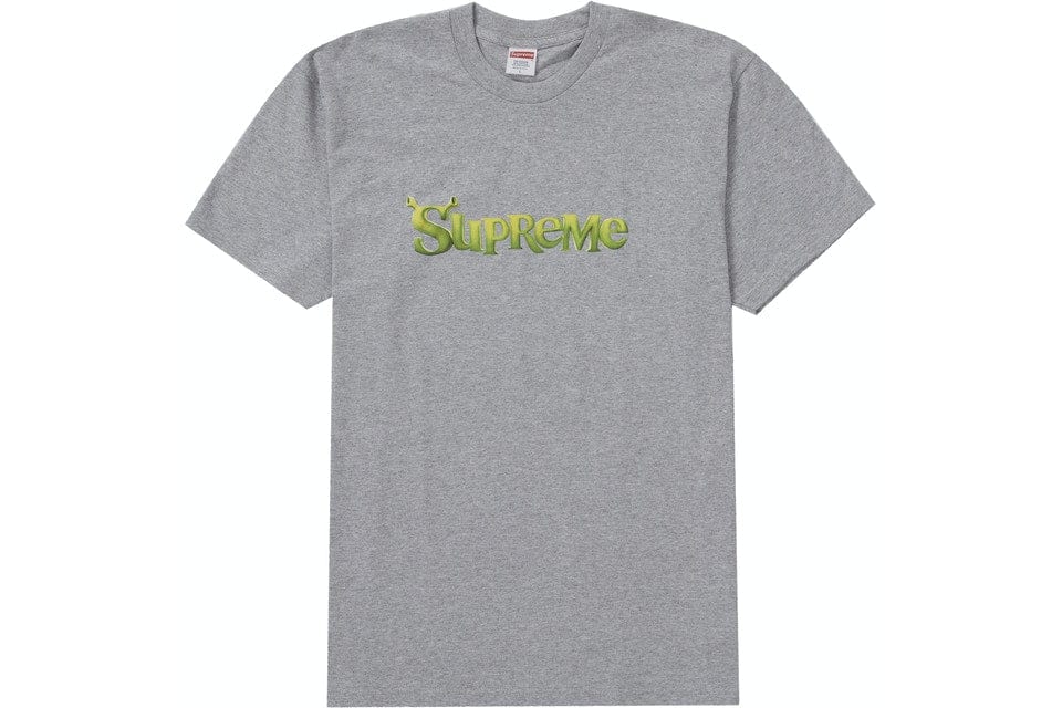 SUPREME SHREK TEE GREY