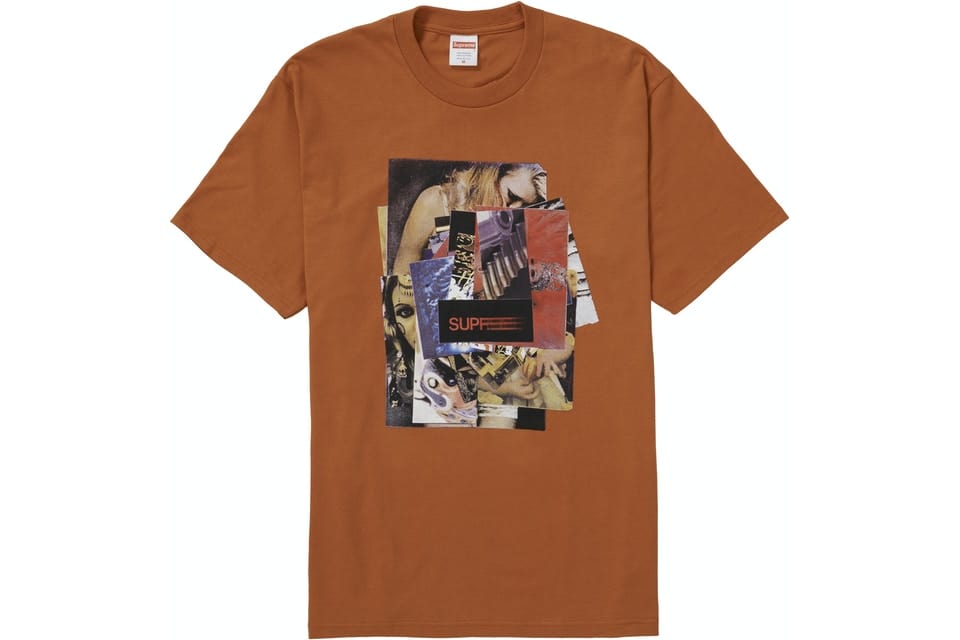 SUPREME STACK TEE RUST