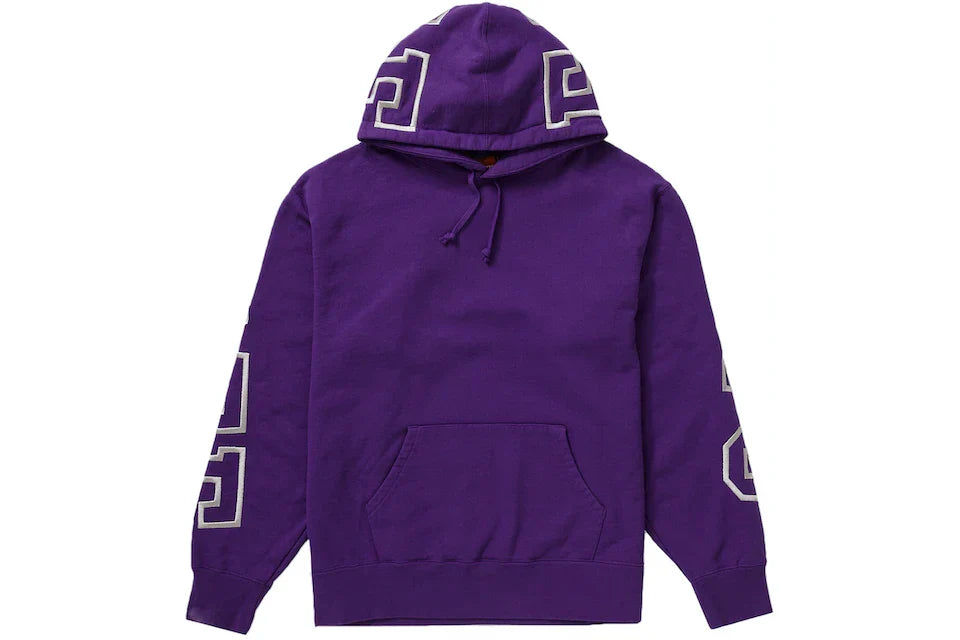 SUPREME STATE HOODIE PURPLE