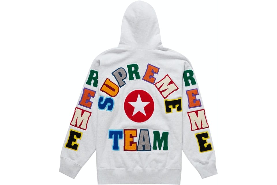 SUPREME CHENILLE SWEATER GREY