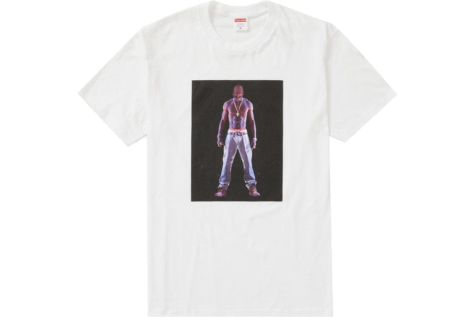 SUPREME TUPAC HOLOGRAM TEE WHITE