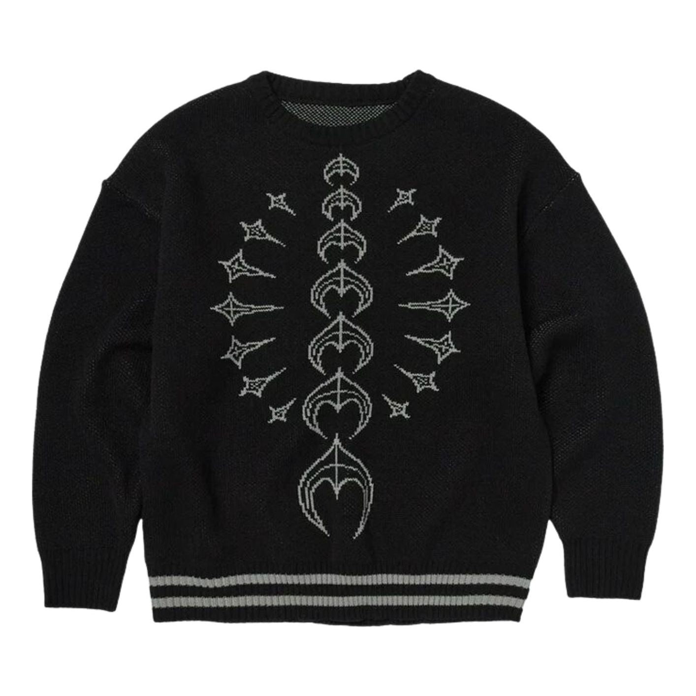 Thug Club TC Bone Knit Sweater 'Black White' TC25KN2001