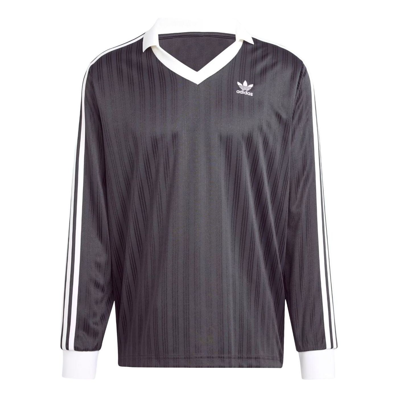 adidas Adicolor Pique Long Sleeve T-Shirt 'Black' IZ4808