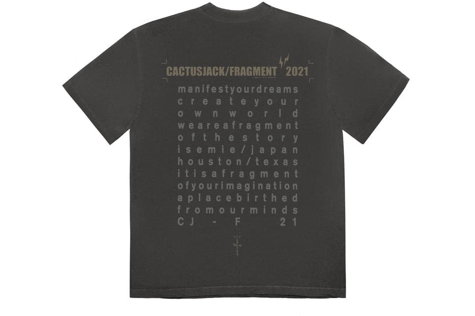 TRAVIS SCOTT CJ FOR FRAGMENT CREATE T-SHIRT