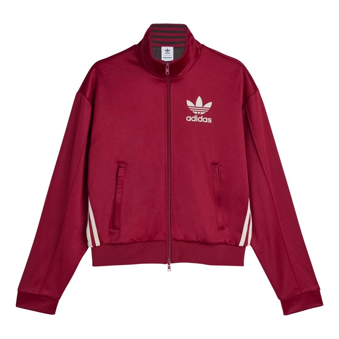 (WMNS) adidas x Wales Bonner Track Top Asia Sizing 'Collegiate Burgundy' JJ2933