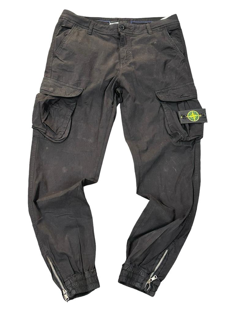 PANTALONI STONE ISLAND CON TASCHE LATERALI COLORE NERO