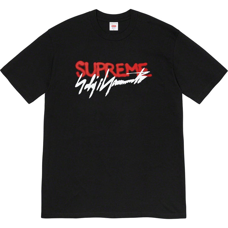 SUPREME X YOHJI YAMAMOTO LOGO TEE BLACK