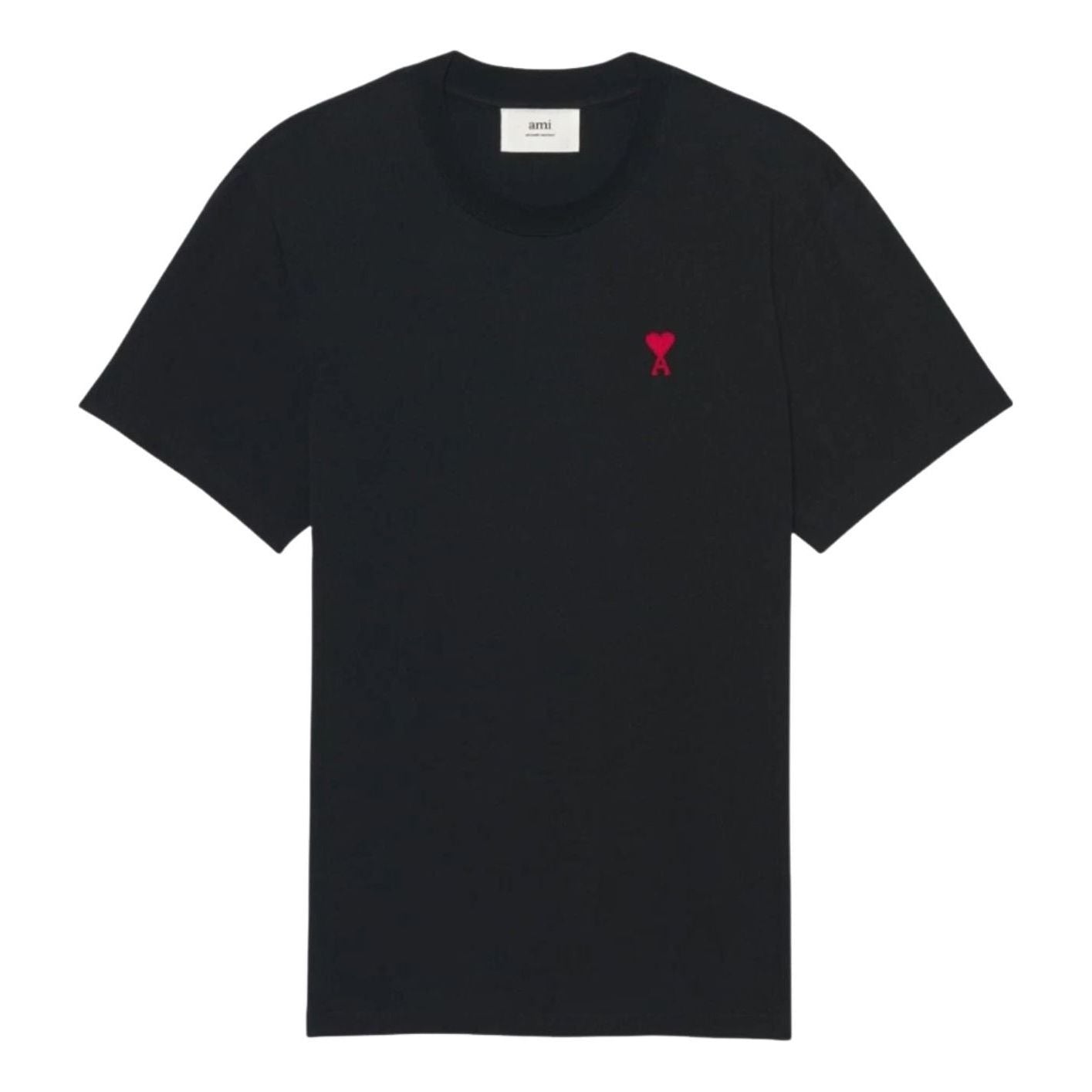 AMI Small Heart Logo T-shirt 'Black' BFUTS035-724-001