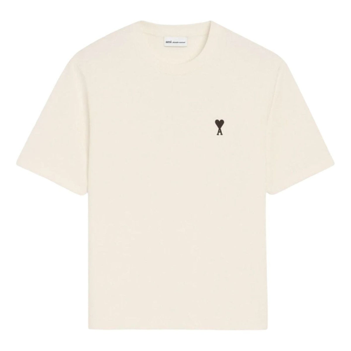 AMI Small Heart Logo Boxy Fit T-Shirt 'White Cream' UTS387-726-136