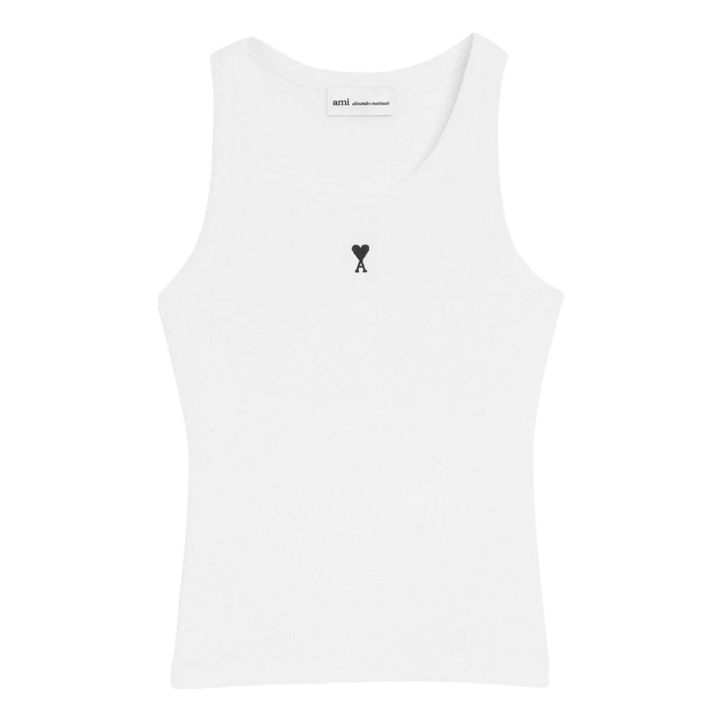 (WMNS) AMI Army Army de Heart Tank Top 'White' FTP811-JE0117-100