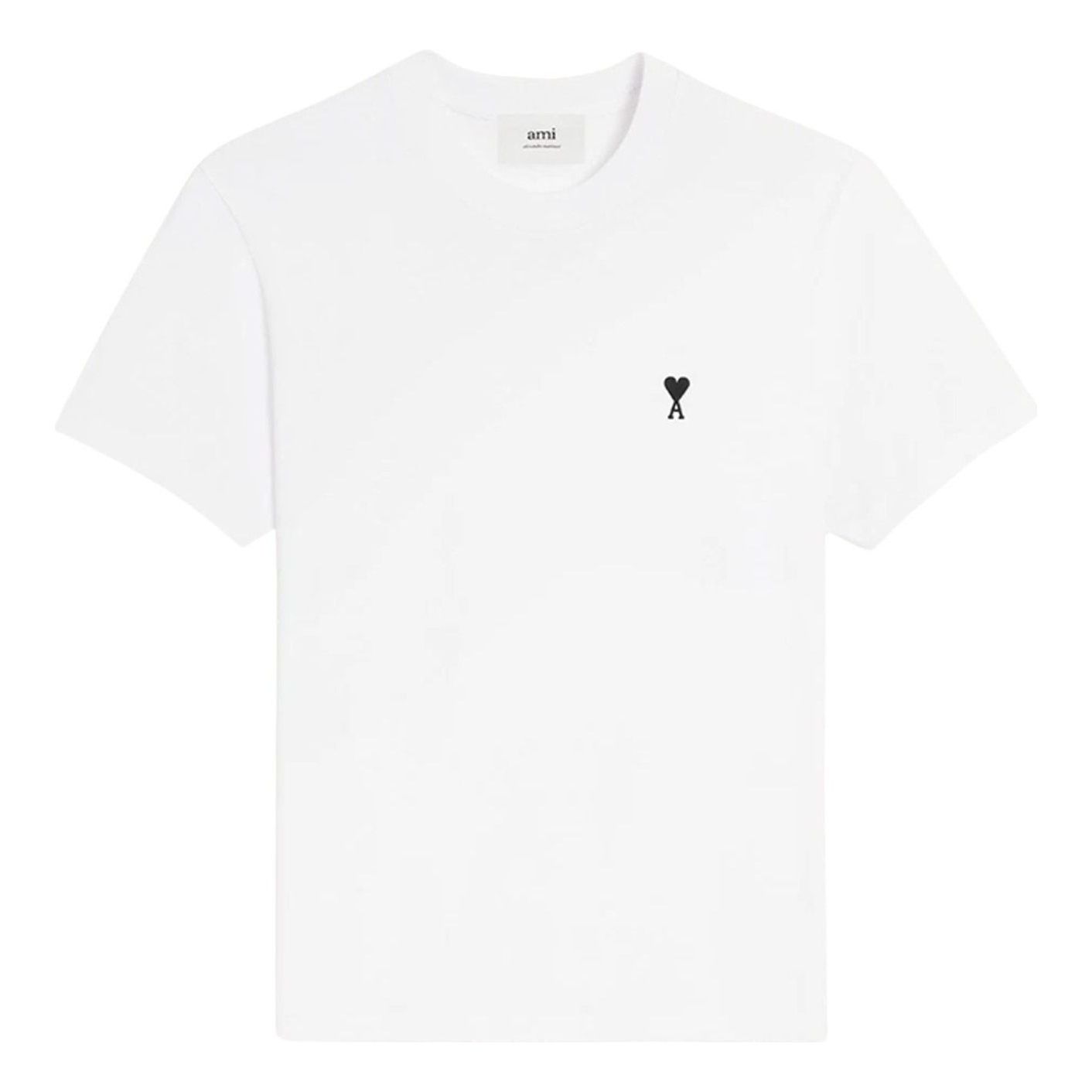 AMI Small Heart Logo T-Shirt 'White' HTS346-724-100