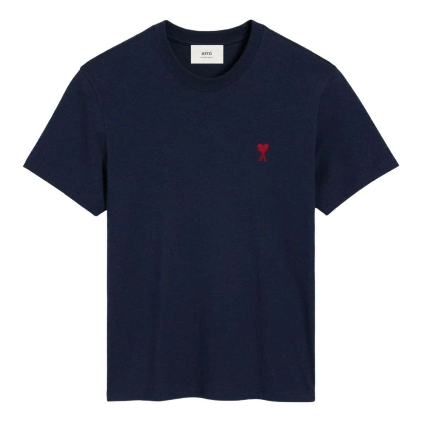 AMI Small Heart Logo T-shirt 'Navy' BFUTS035-724-430