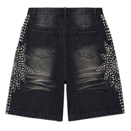 VALE FOREVER SIREN DENIM SHORTS BLACK