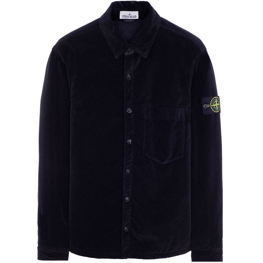 Stone Island Velvet Buttoned Overshirt