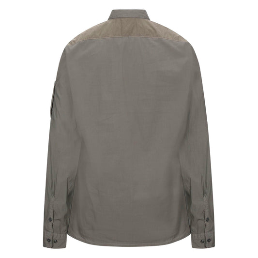 CP Company 50 Fili Mixed Arm Lens Overshirt