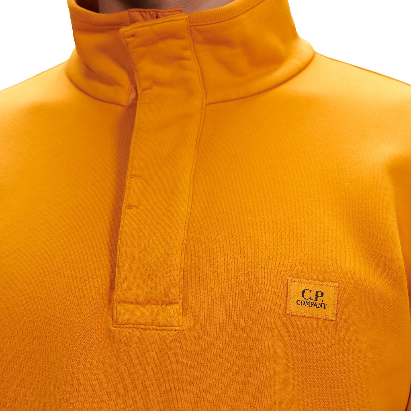 CP Company Orange Stand Collar Sweatshirt