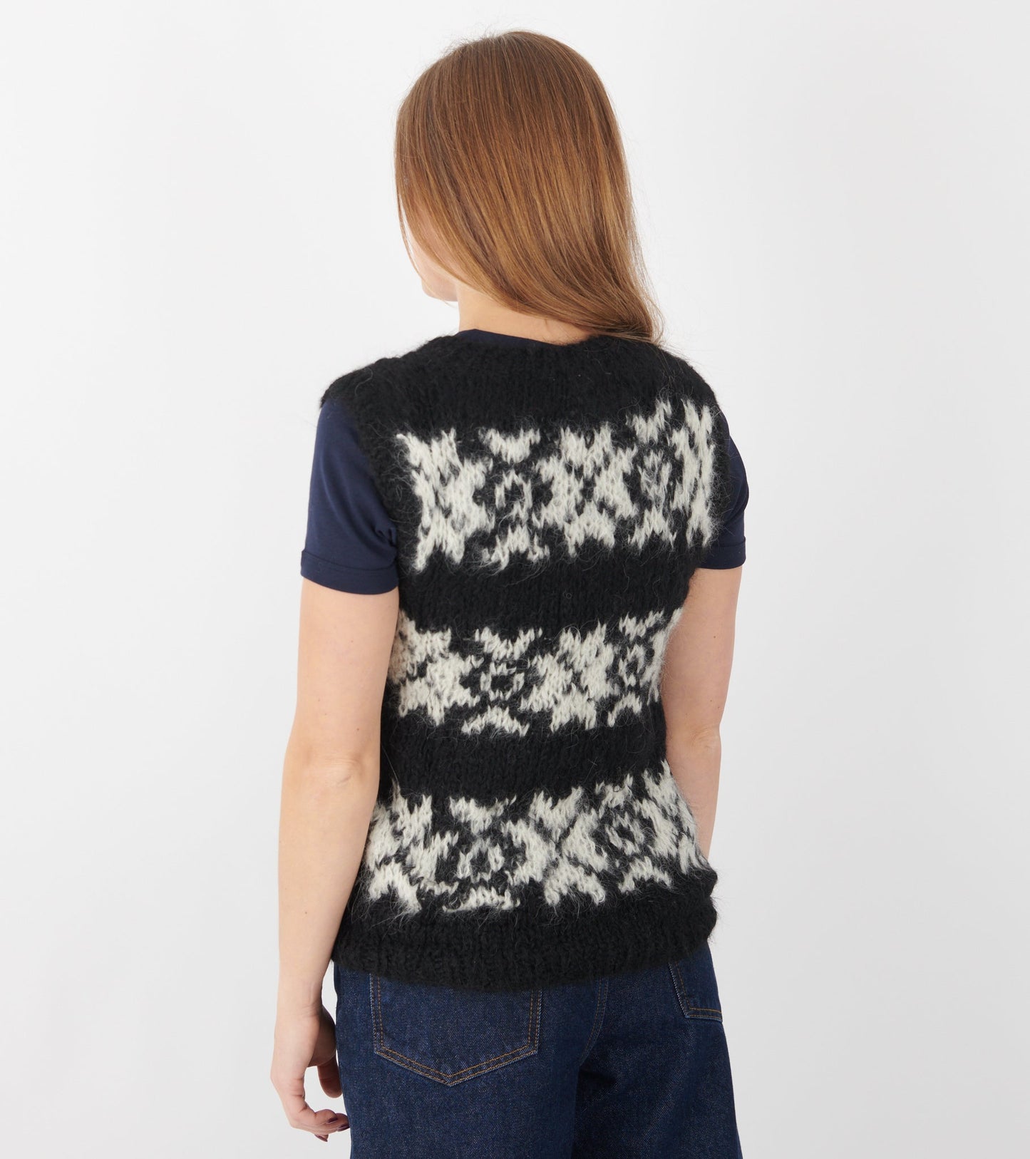 Inka Vest Black/Off-white