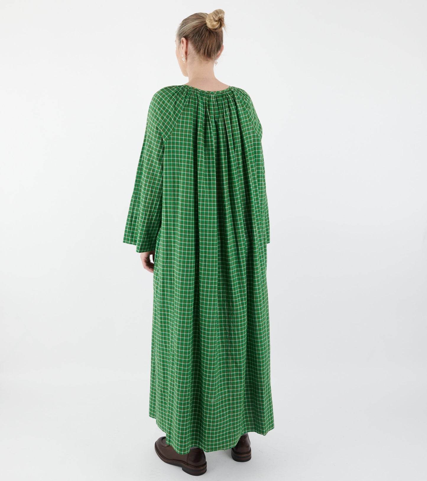 Victoria Dress No. 781 Messenger Checks Palm