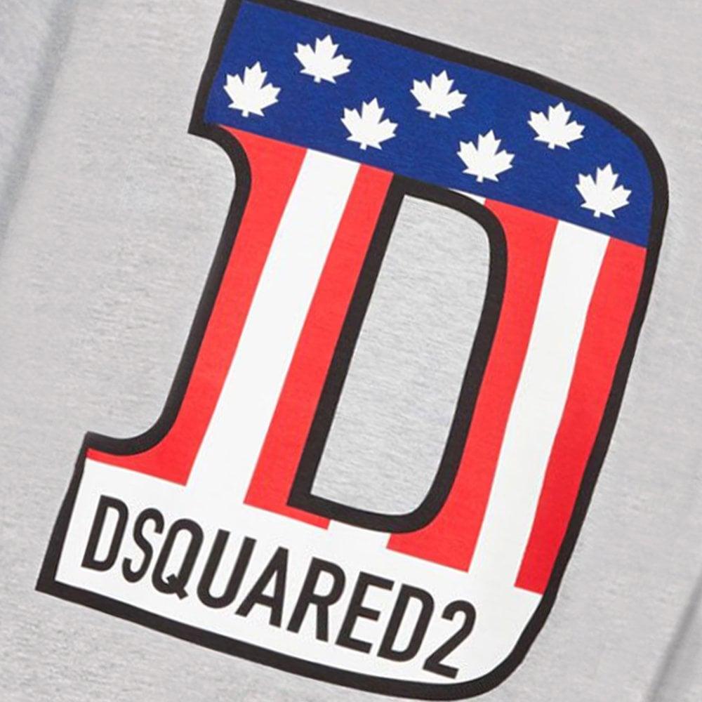 DSQUARED2 Grey D Logo T-Shirt