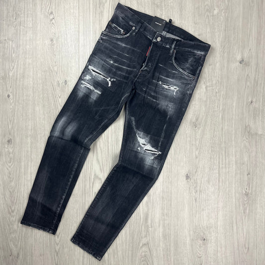 DSQUARED2 Cropped Jeans - Black