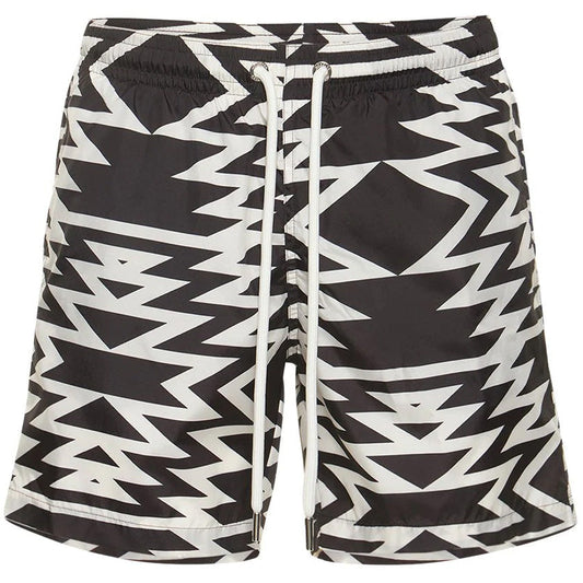 Moncler Black & White Swimshorts