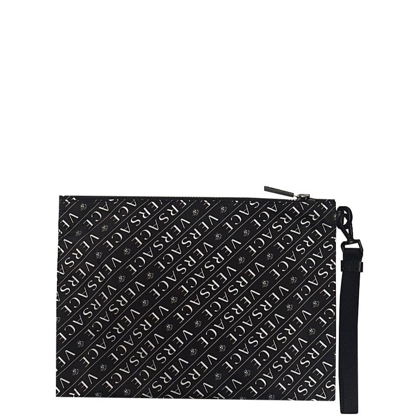 Versace Black Logo Pouch