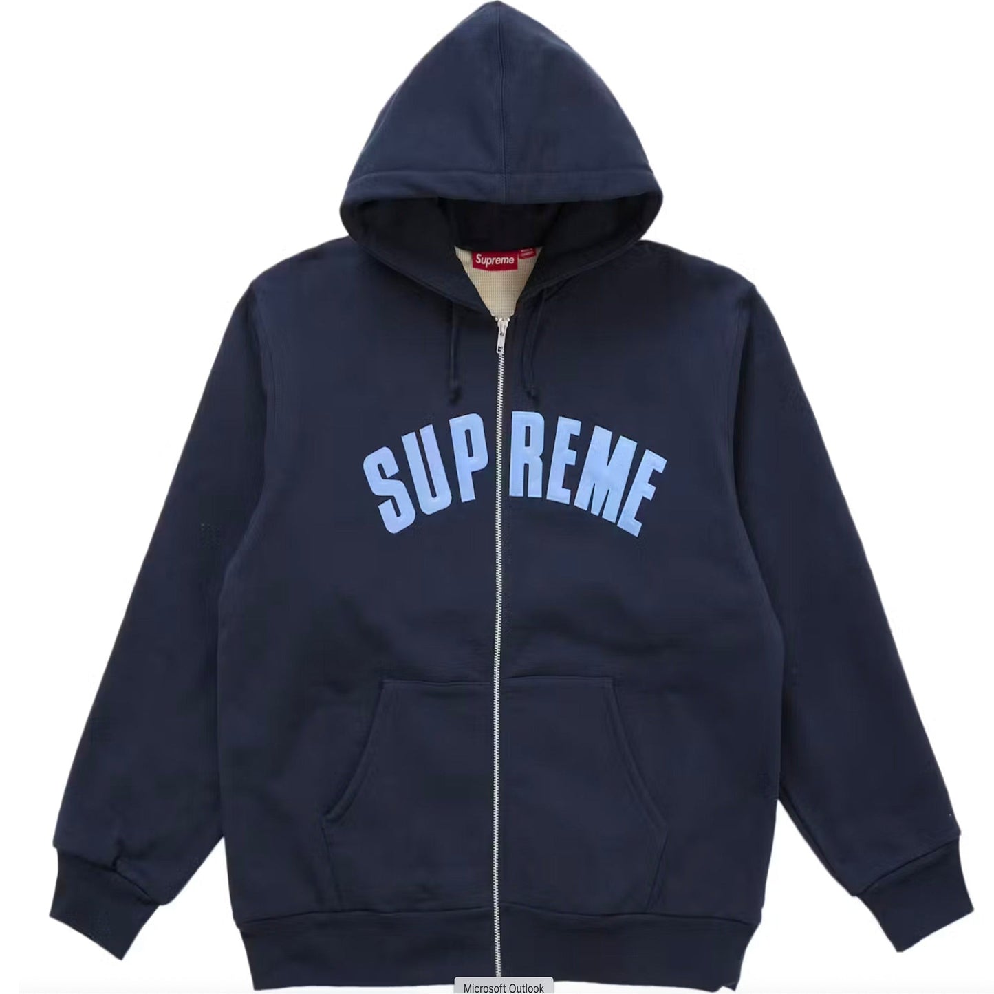 Supreme Logo Zipped Hoodie