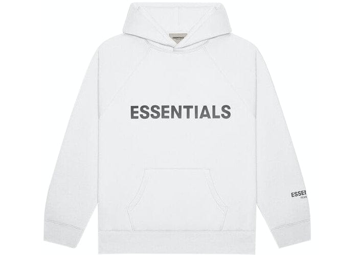 ESSENTIALS FOG 3D SILICON HOODIE WHITE