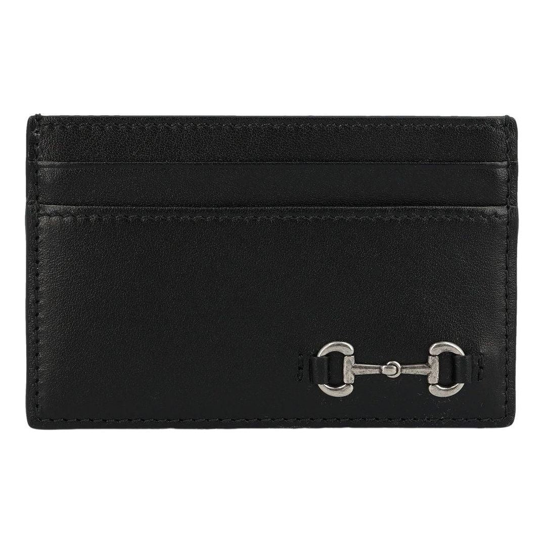 Gucci 25 Horsebit Card Holder 'Black' 846952-AAFP1-1000