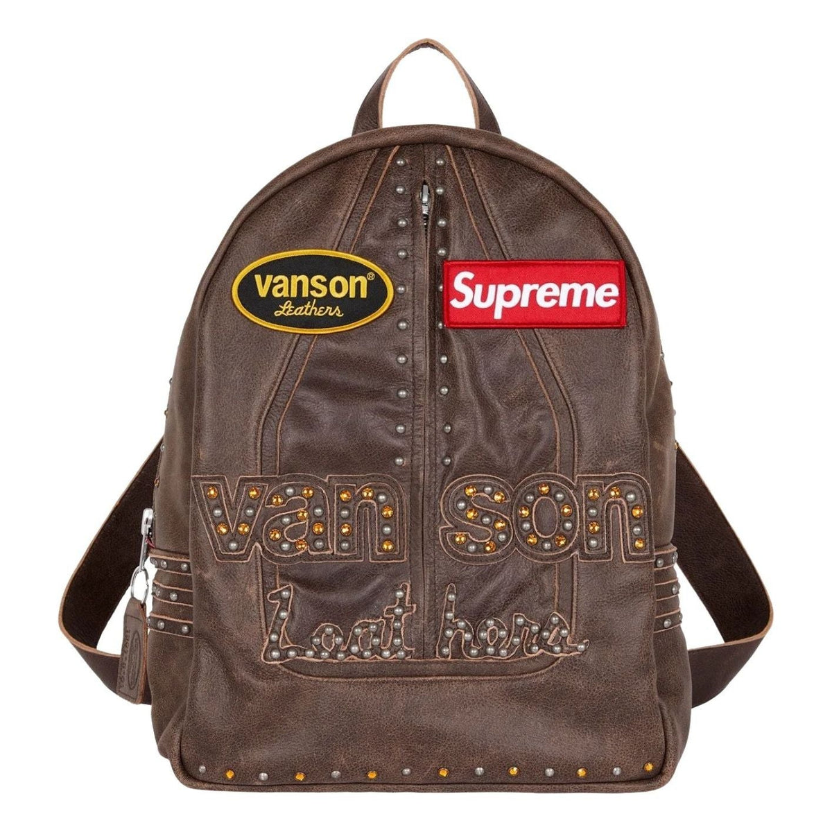 Supreme FW25 x Vanson Leathers x B.B. Simon Backpack 'Brown' FW25B26-BROWN