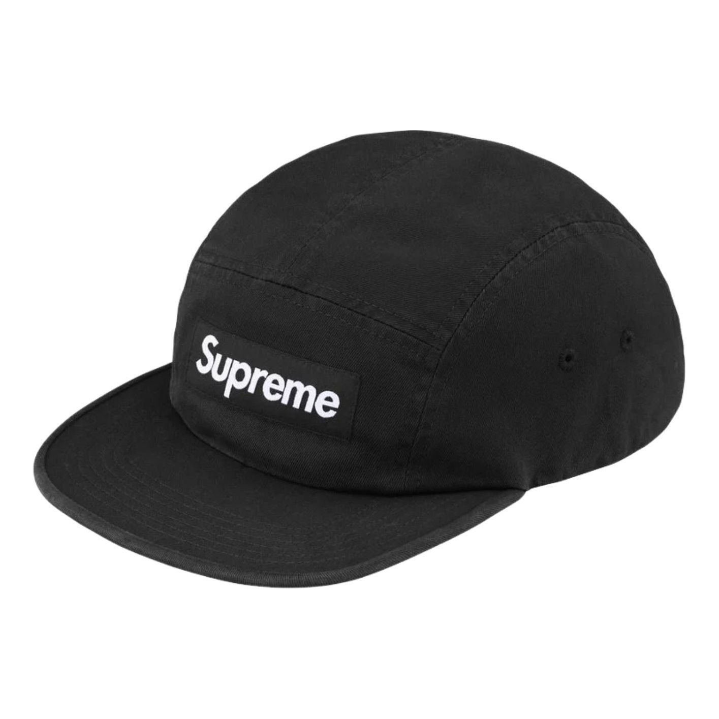 Supreme FW26 Washed Chino Twill Camp Cap 'Black' SUP-FW26-1069-BLK