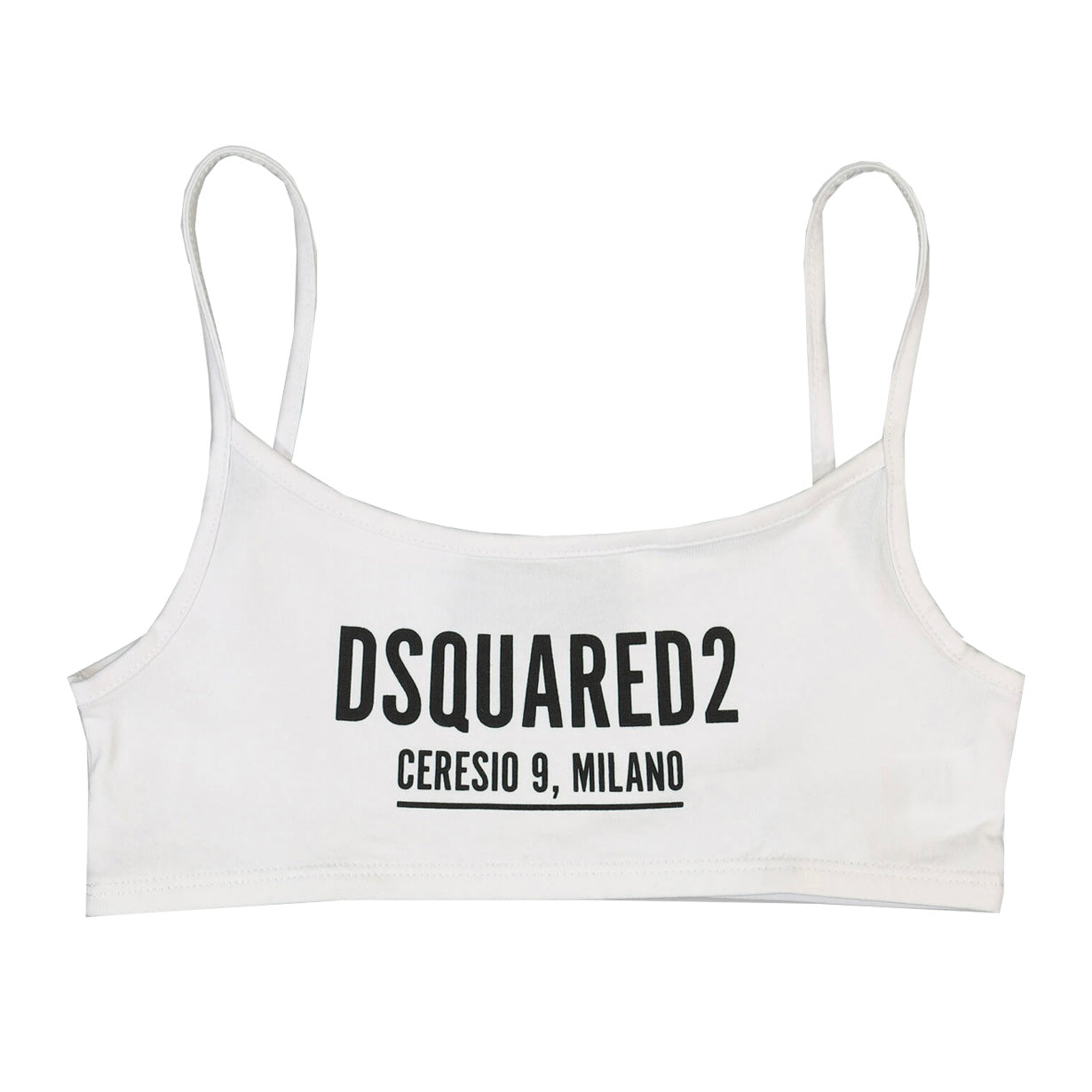 Girls DSQUARED2 White Crop Top