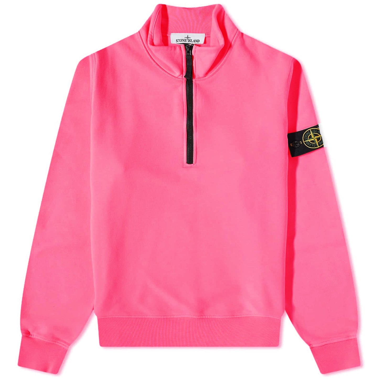 Stone Island Pink 1/4 Zip Sweatshirt