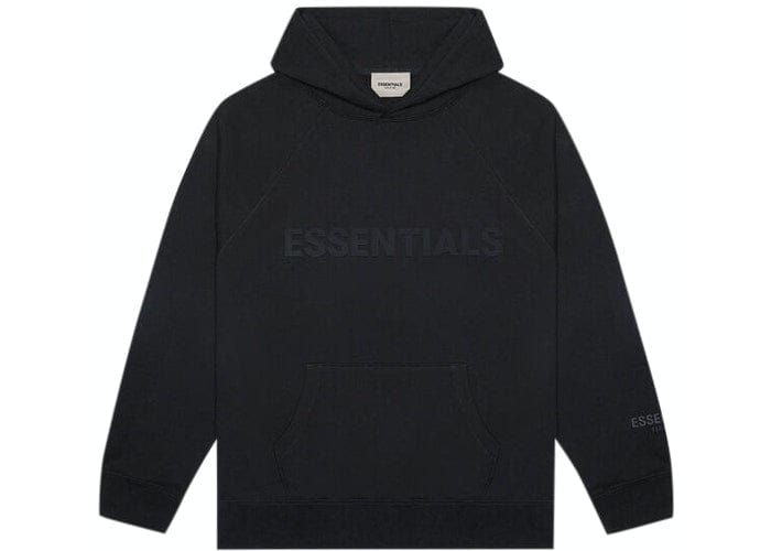 ESSENTIALS FOG 3D SILICON HOODIE BLACK
