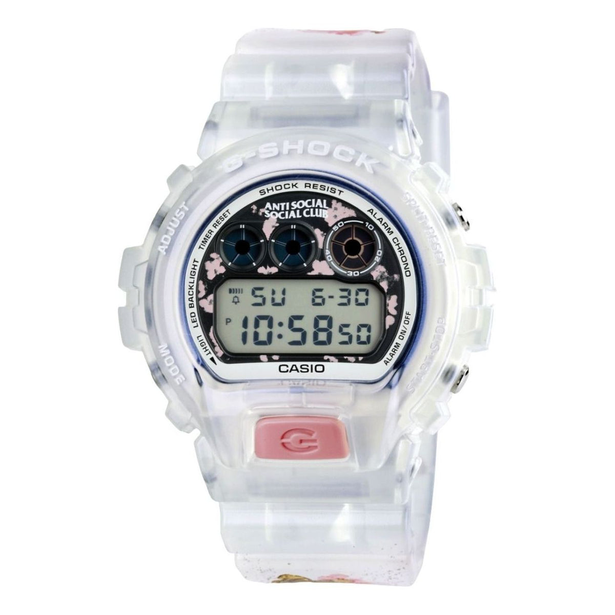 CASIO G-Shock Digital DW6900 Series 'White Pink' DW6900ASSC25-7