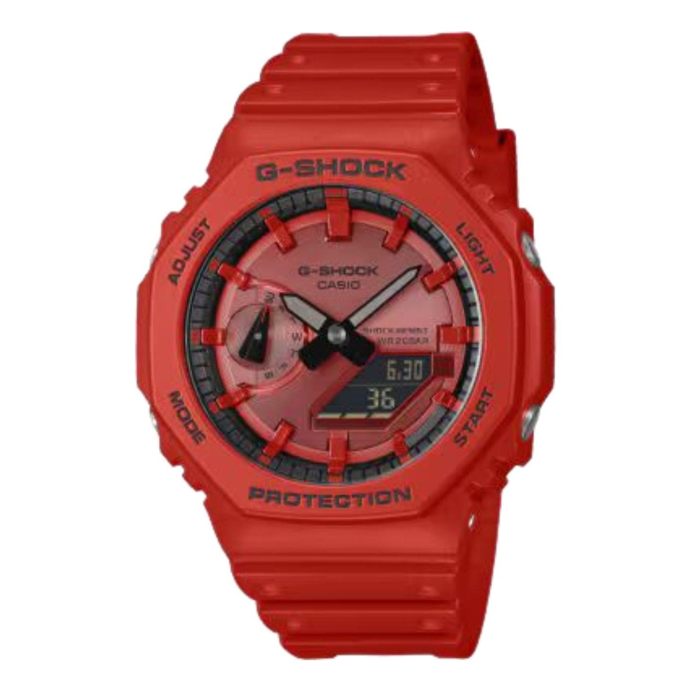 CASIO G-Shock 2100 Series Analog-Digital 'Red' GA-2100RRB-4A