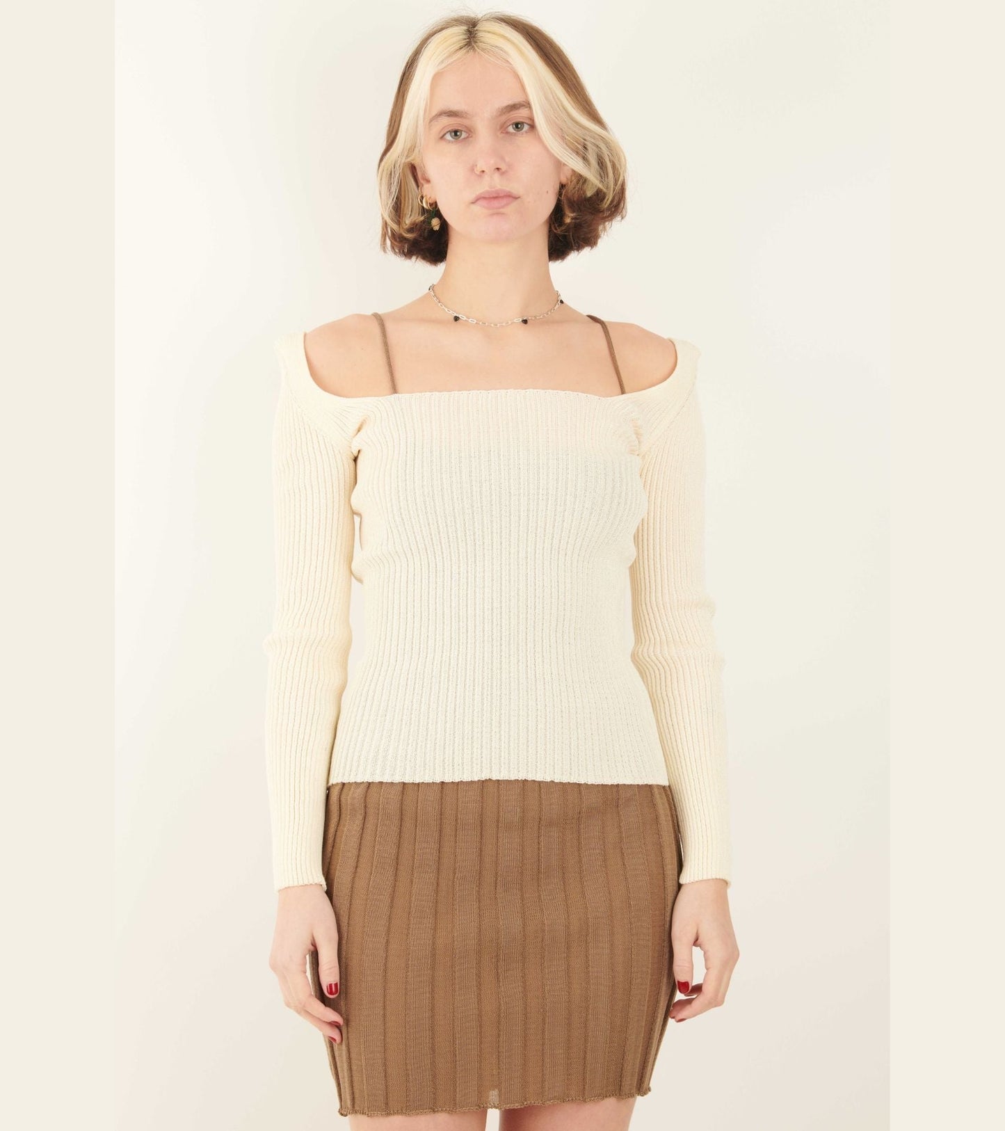 Katrine Mini Dress Tan