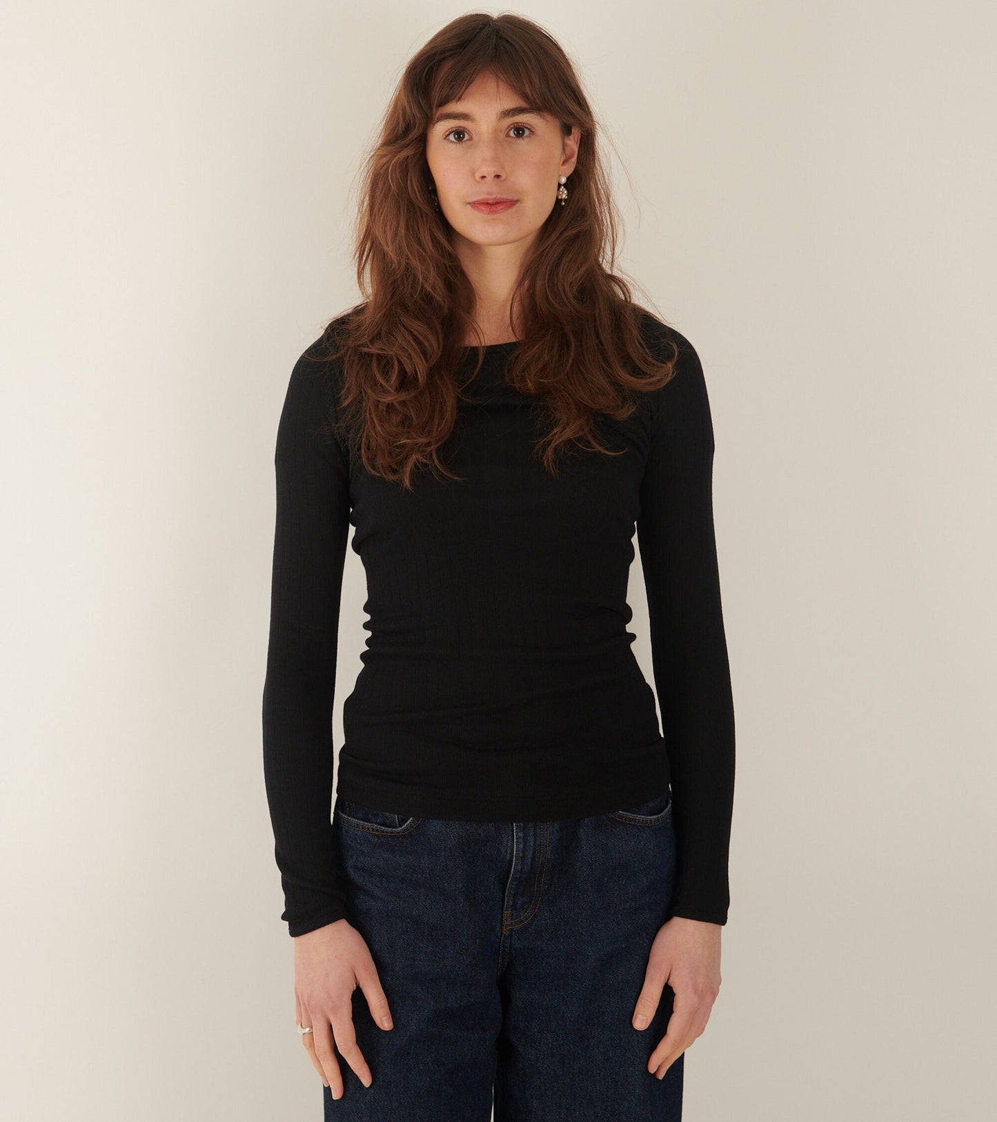 101 Rib Solid Colour Black