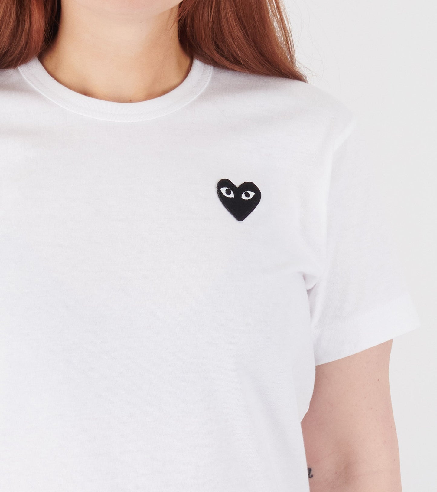 U Black Heart T-shirt White