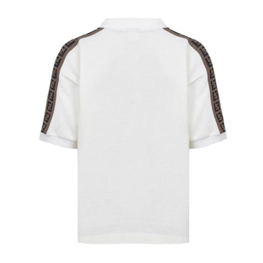 Kids Fendi FF Tape Polo Shirt