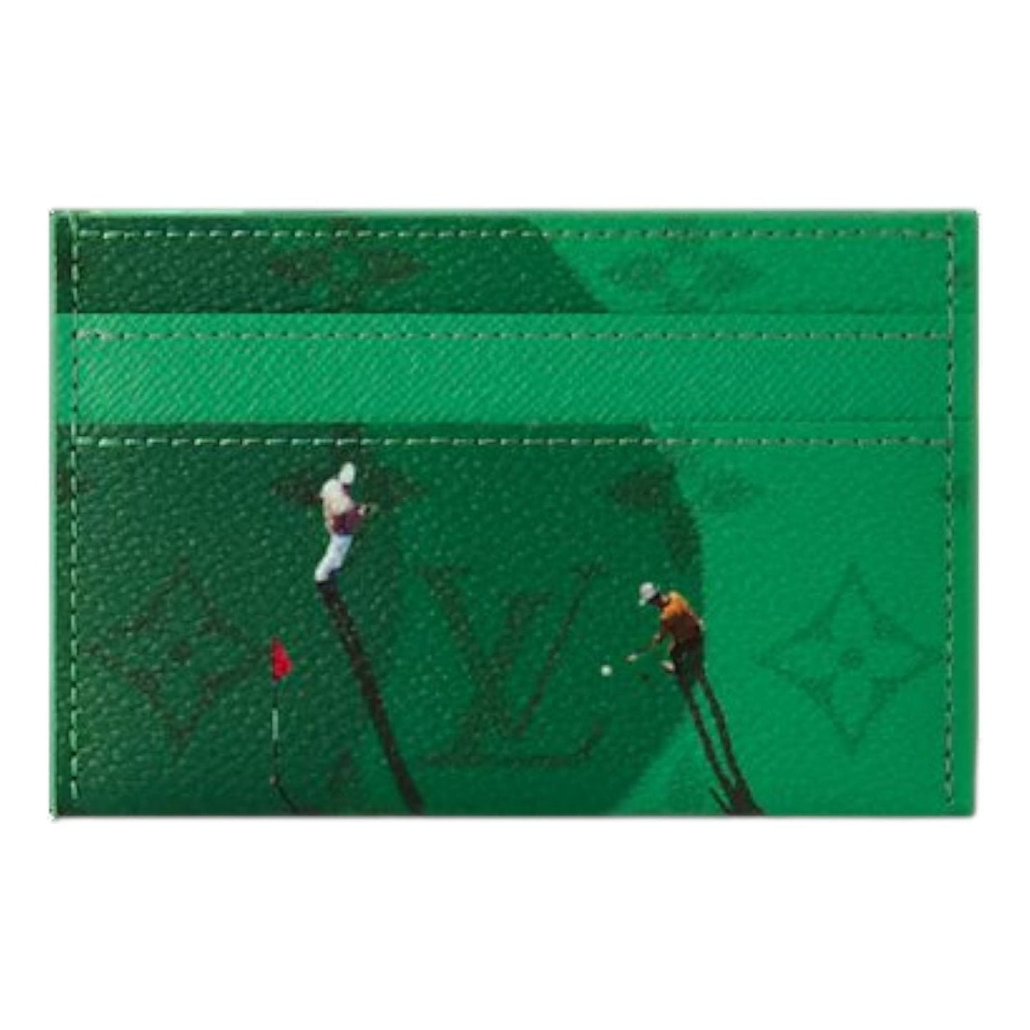 LOUIS VUITTON Golf Double Card Case 'Green' M14863