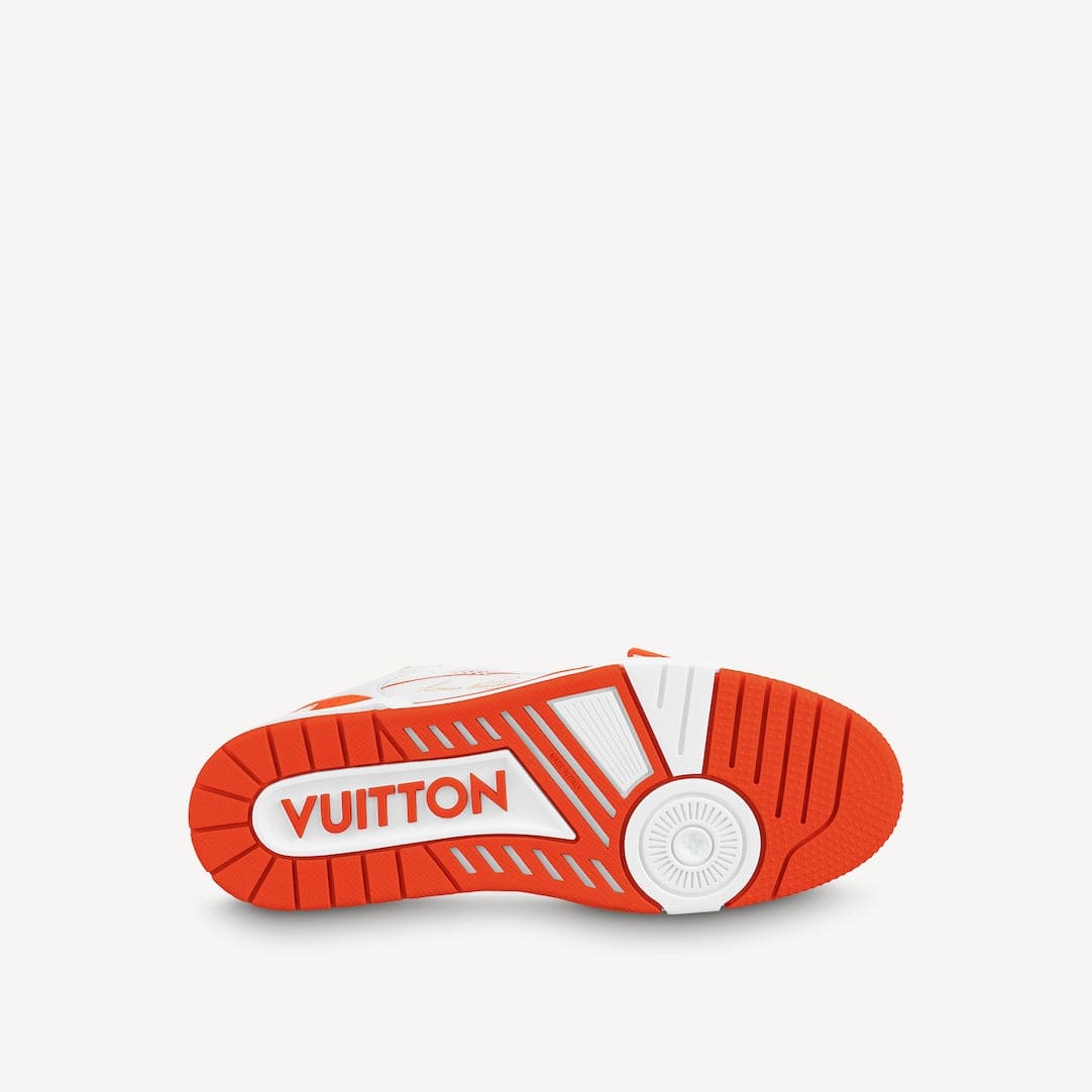 LOUIS VUITTON TRAINER MONOGRAM DENIM ORANGE