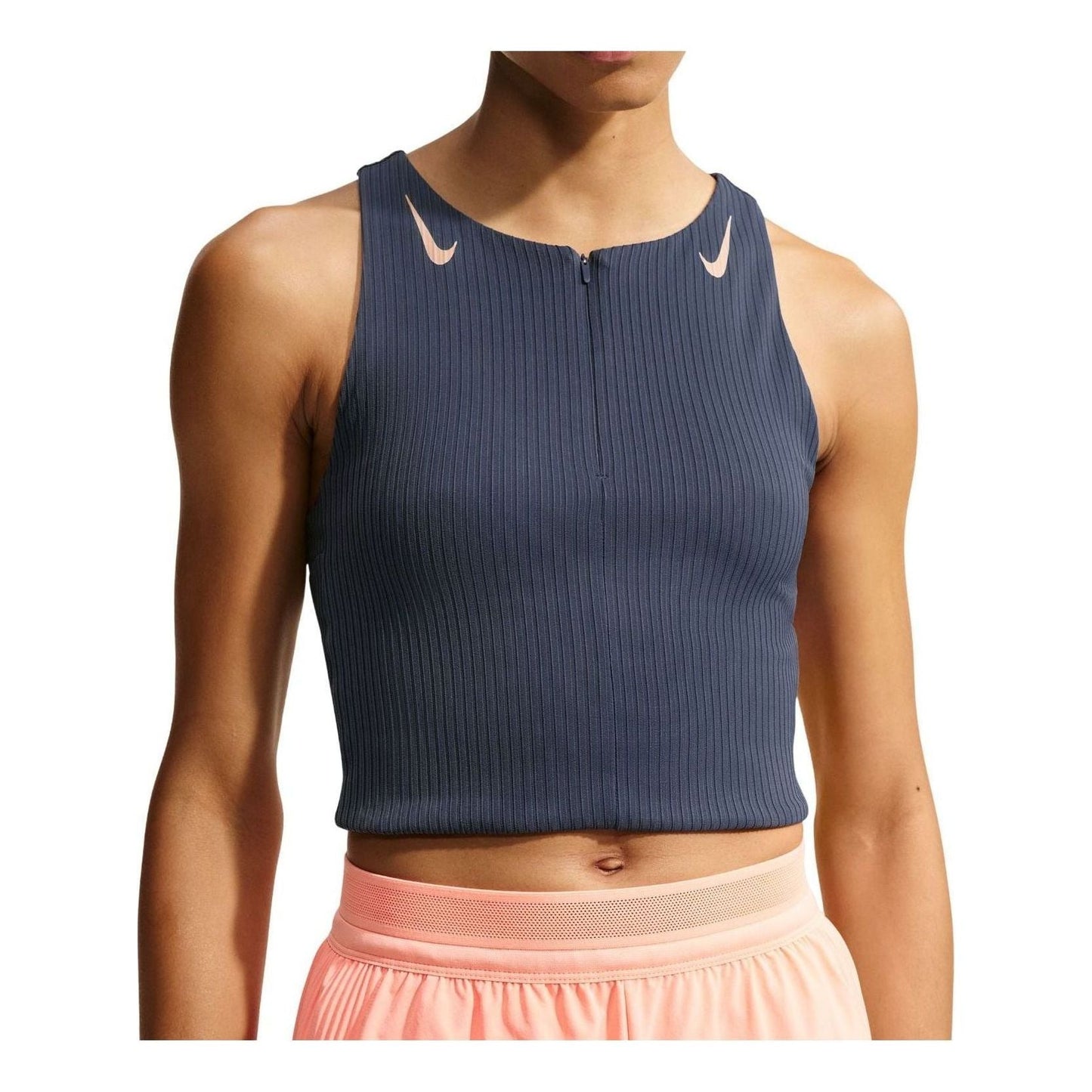 (WMNS) Nike x Keely Hodgkinson AeroSwift Dri-FIT ADV Cropped Tank Top 'Thunder Blue Linen' IM7561-437