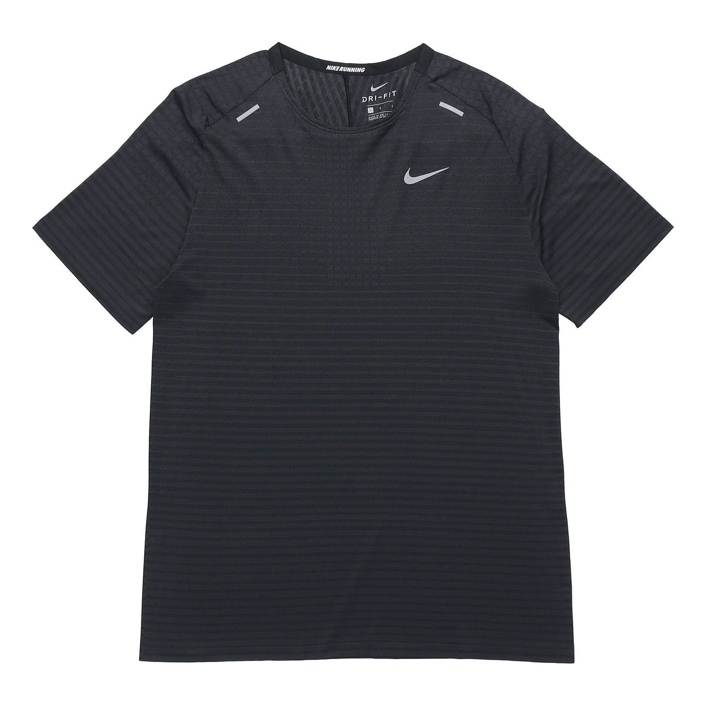 Nike Techknit Ultra Light And Breathable Running Short Sleeve Male Black CJ5345-010
