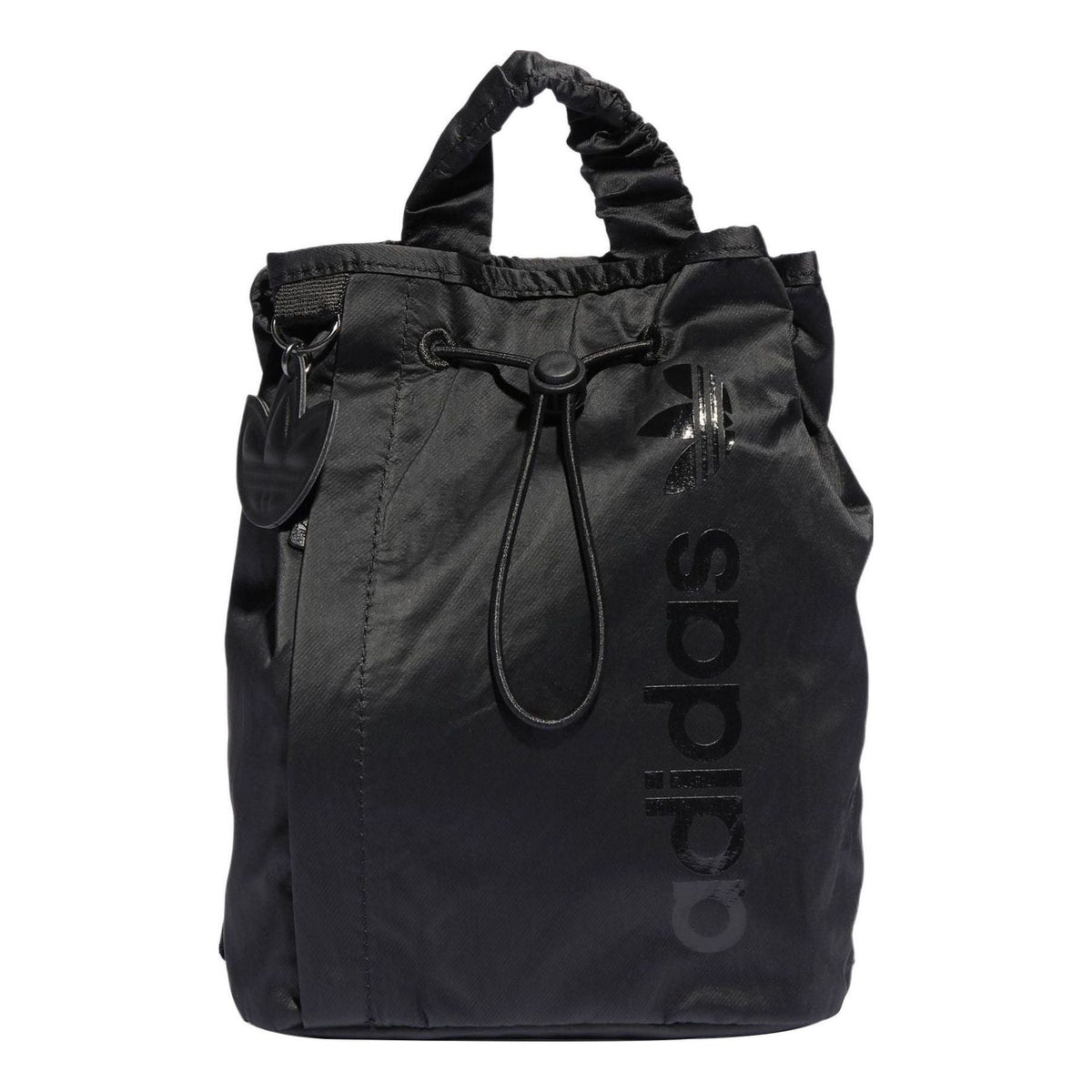 (WMNS) adidas Satin Mini Bucket Backpack 'Black' IB9046