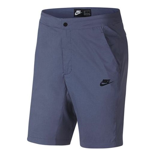 Nike Sportswear Woven Breathable Casual Cargo Shorts Gray Purple Graypurple 927926-491
