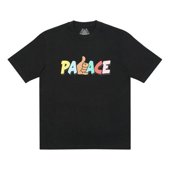 PALACE Shitfaced Shaka Round Neck Short Sleeve Black T-Shirt P19TS144
