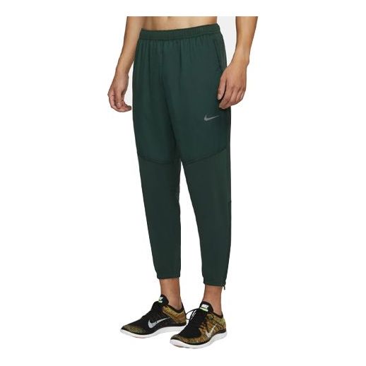 Nike Essential Fleece Running Sports Long Pants Green CU5519-397
