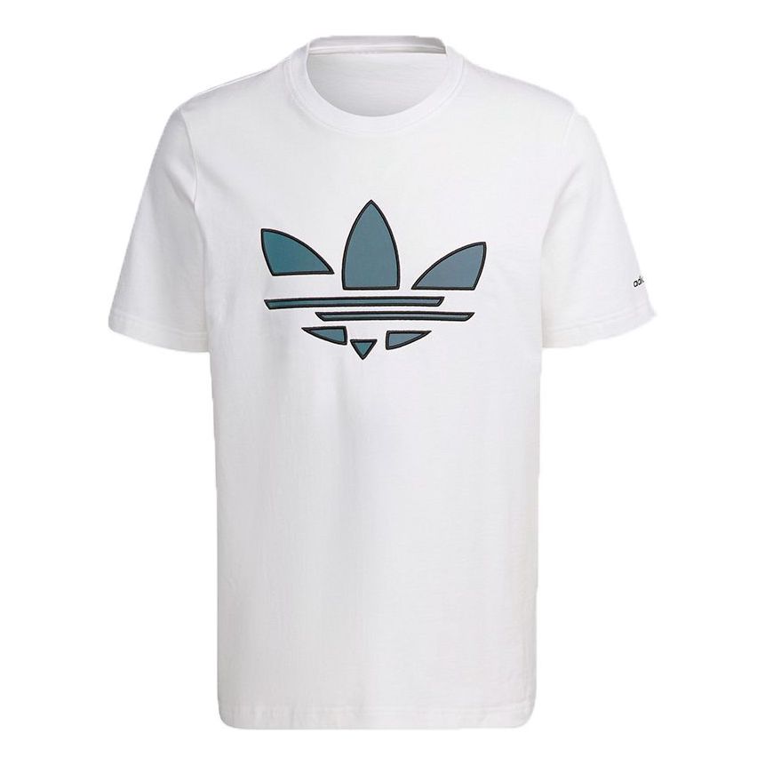 adidas originals St Tee Hl Logo Printing Sports Short Sleeve White H41402